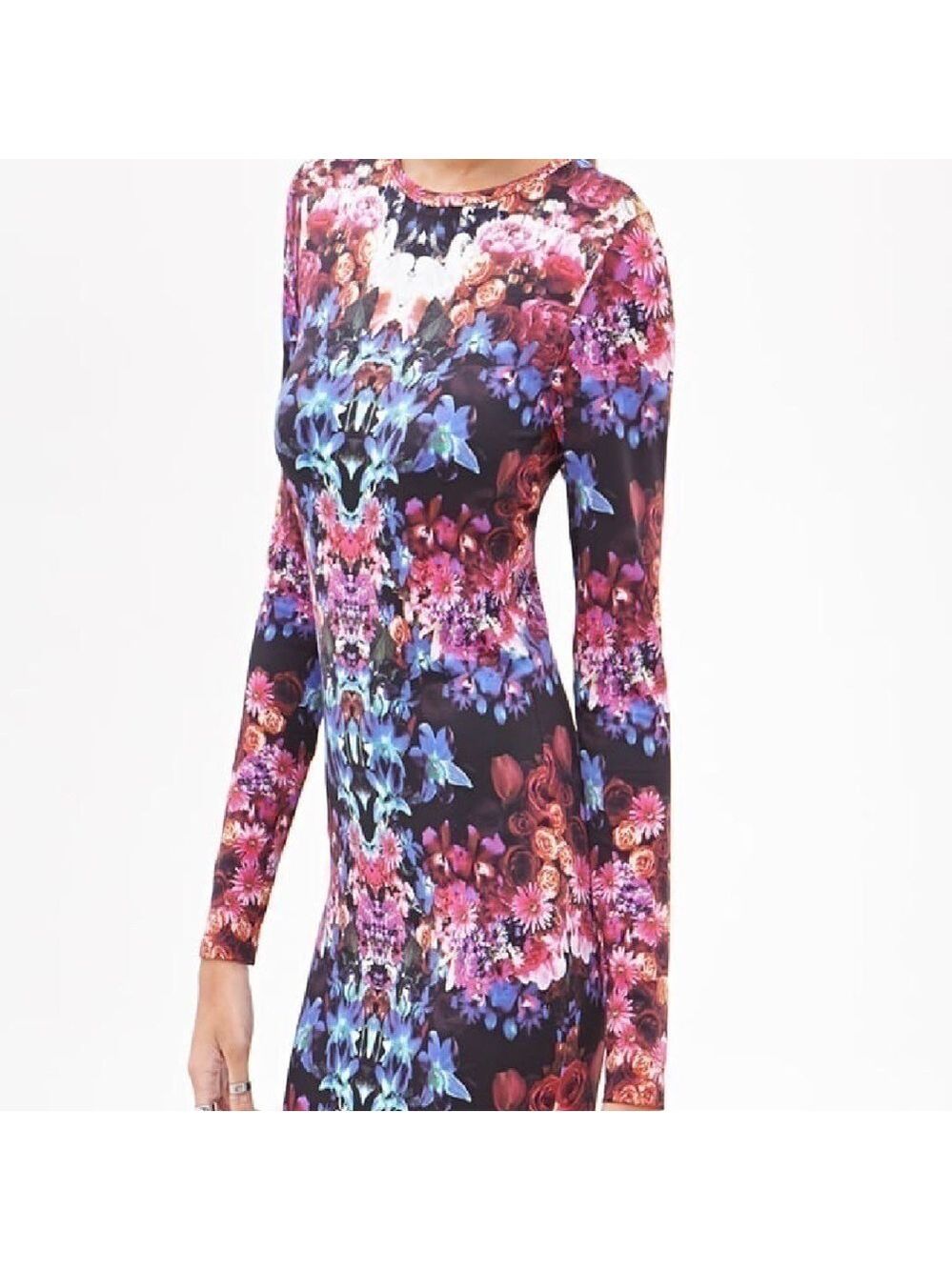 𝅺FOREVER 21 Floral Bodycon Dress - Picture 3 of 7